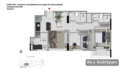 Cobertura com 2 quartos à venda — foto 3