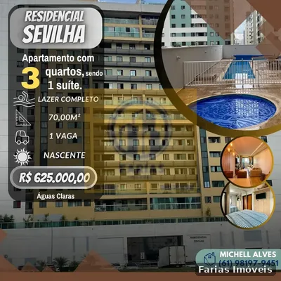 Apartamento com 3 quartos à venda em Sul, Águas Claras — foto 1