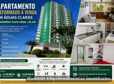 Apartamento com 1 quarto à venda em Sul, Águas Claras — foto 1