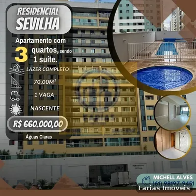 Apartamento com 3 quartos à venda em Sul, Águas Claras — foto 1
