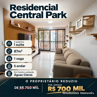 Apartamento com 3 quartos à venda em Sul, Águas Claras — foto 1