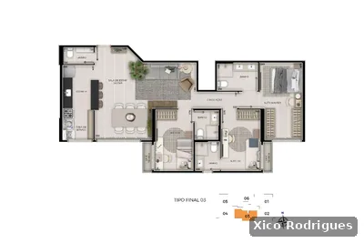 Apartamento com 3 quartos à venda — foto 4