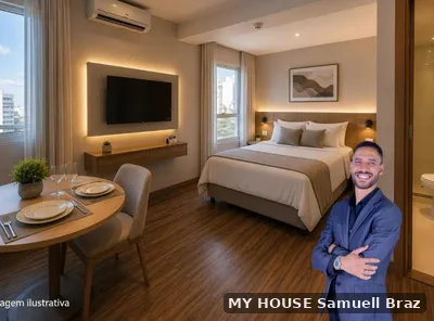 Flat com 1 quarto à venda em Sul, Águas Claras — foto 1