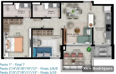 Apartamento com 2 quartos à venda — foto 3
